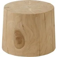 riva 1920 table basse tabouret natura legno vivo (ø 30 x h 30 cm - bois massif de cèdre)