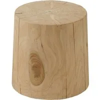 riva 1920 table basse tabouret natura legno vivo (ø 30 x h 40 cm - bois massif de cèdre)