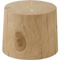 riva 1920 table basse tabouret natura legno vivo (ø 40 x h 40 cm - bois massif de cèdre)