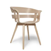 design house stockholm chaise wick chair chêne-pieds en chêne
