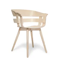 design house stockholm chaise wick chair frêne-pieds en frêne