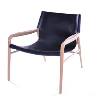 ox denmarq fauteuil rama noir, chêne traité au savon