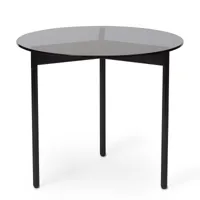 warm nordic table basse from above ø52 cm base noire gris