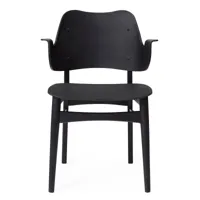 warm nordic chaise gesture hêtre laqué noir