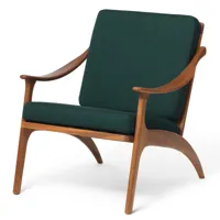 warm nordic fauteuil lean back balder teak forest green