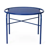 warm nordic table basse secant ø60 cm cobalt blue