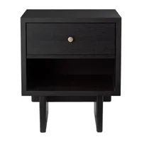 gubi table d'appoint private 40x50 cm marron-chêne teinté noir