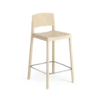 swedese chaise de bar grace 63 cm frêne laqué