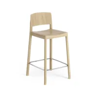 swedese chaise de bar grace 63 cm chêne laqué