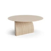 swedese table basse savoa h40 cm chêne pigmenté blanc