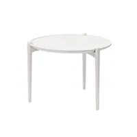design house stockholm table basse aria haute 46 cm blanc