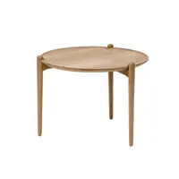 design house stockholm table basse aria haute 46 cm chêne