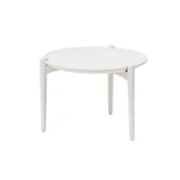 design house stockholm table basse aria basse 37 cm blanc