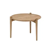 design house stockholm table basse aria basse 37 cm chêne