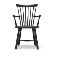 stolab chaise avec accoudoirs lilla åland bouleau noir