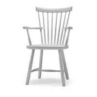 stolab chaise avec accoudoirs lilla åland bouleau gris clair