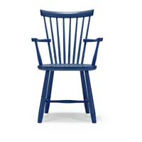stolab chaise avec accoudoirs lilla åland bouleau bleu minuit