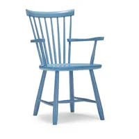 stolab chaise avec accoudoirs lilla åland bouleau bleu aube