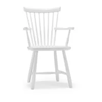 stolab chaise avec accoudoirs lilla åland bouleau blanc