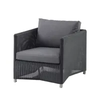 cane-line fauteuil lounge diamond weave cane-line natté graphite
