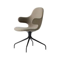 &tradition chaise de bureau catch jh2 tissu remix 242 beige/grey, structure tournante black