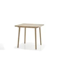 stolab table à manger miss tailor 82x82x73 cm chêne huilé naturel
