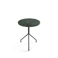 ox denmarq table d'appoint allforone marbre vert, ø50, support noir