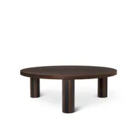 ferm living table basse post oak smoked, large, lines