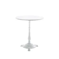 byarums bruk table de café classic marbre blanc, support blanc