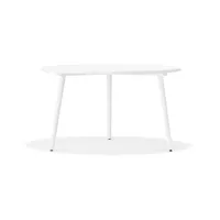 stolab table miss tailor ø130 cm blanc 21 couvrant, plateau fixe