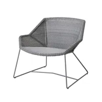 cane-line fauteuil lounge breeze weave light grey