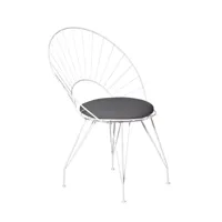 swedese chaise desirée noir/marron, structure blanche