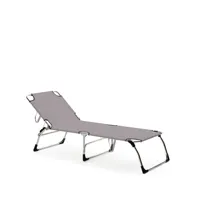 fiam chaise longue amigo xxl tissu continente, structure en aluminium