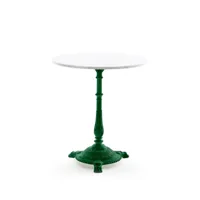 byarums bruk table de café classic marbre blanc, support vert