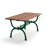 byarums bruk table byarum 142x72 cm acajou, support vert