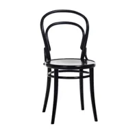 ton chaise ton no.14 lasuré noir b123-new assise en placage
