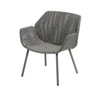 cane-line fauteuil lounge vibe light grey/grey/taupe