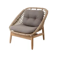 cane-line fauteuil lounge string cane-line airtouch taupe-teak