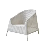cane-line fauteuil lounge kingston white grey