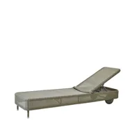 cane-line chaise longue presley weave taupe