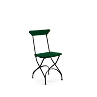 byarums bruk chaise classic no.2 vert, support noir