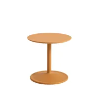 muuto table d'appoint soft ø41cm orange laminate h: 40 cm