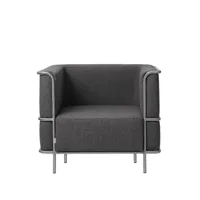 kristina dam studio chaise lounge modernist tissu everest col.601/2 grey