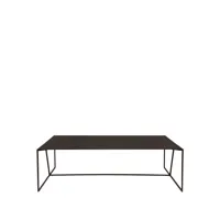 asplund table basse oblique bronze, rectangulaire