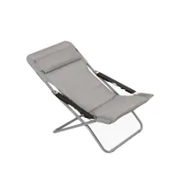 lafuma chaise longue transabed becomfort becomfort silver