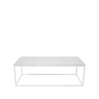 scherlin table basse 11 white, structure laquée blanc