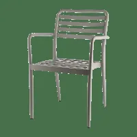 1898 chaise messina taupe, aluminium