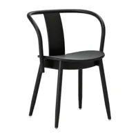 massproductions chaise icha hêtre teinté noir