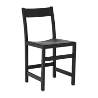 massproductions chaise waiter hêtre teinté noir