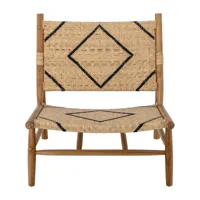 bloomingville chaise longue lennox naturel-teck